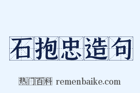 石抱忠造句是什么意思的图片